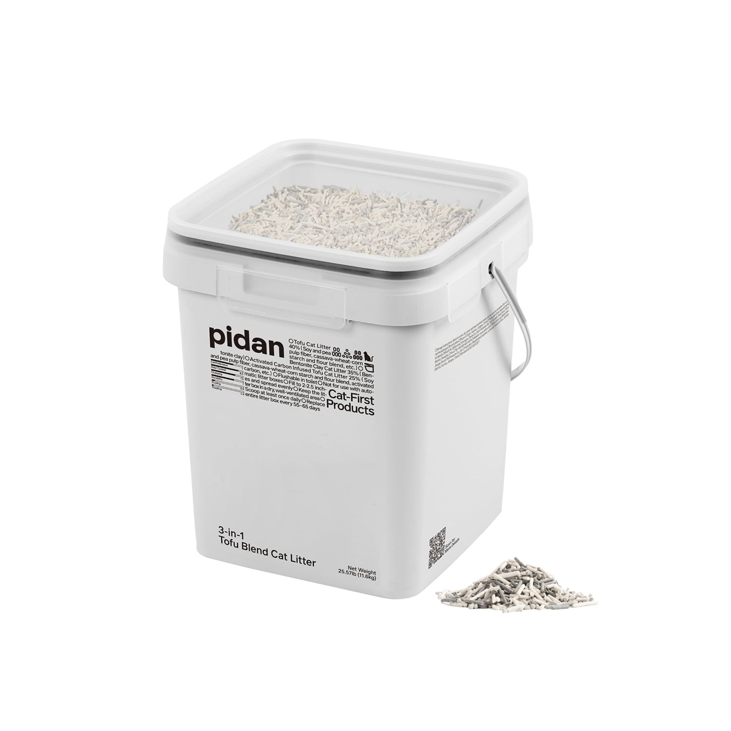 Tofu, Bentonite Clay, Activated Carbon 3-in-1 Cat Litter