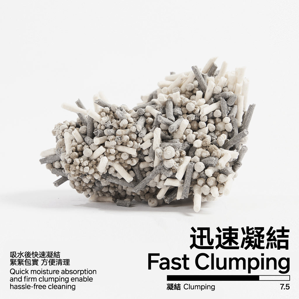 Tofu, Bentonite Clay, Activated Carbon 3-in-1 Cat Litter